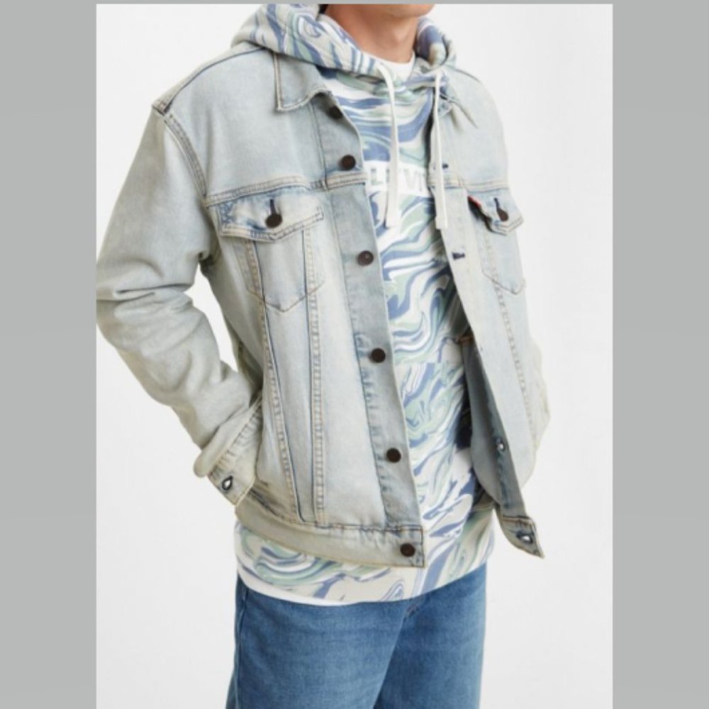Levi’s Premium Trucker Jean Jacket Spirit Stretch Size XXL NWT